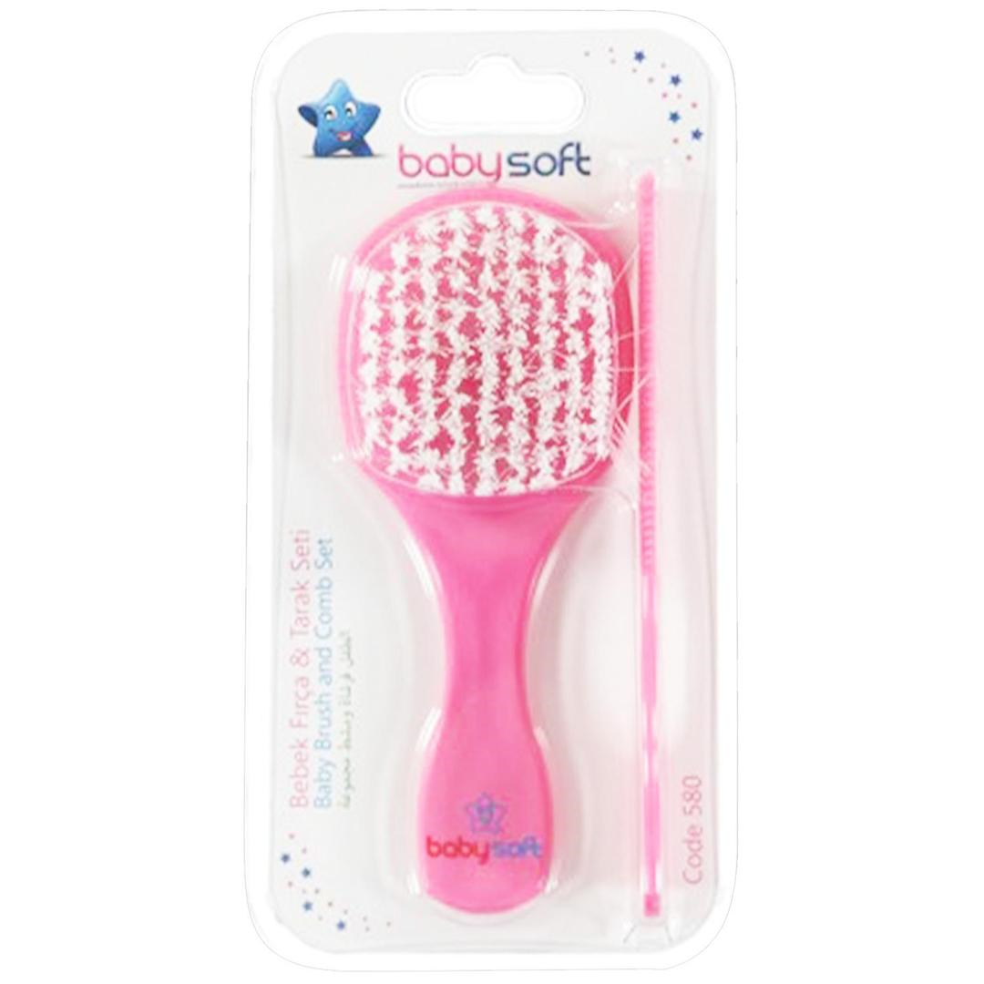 Babysoft Bebek Fırça Tarak Seti - Pembe