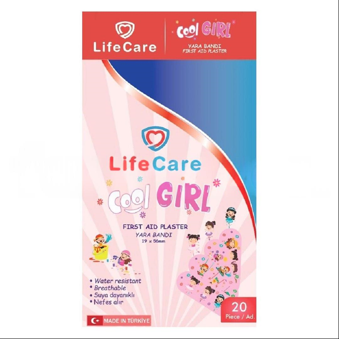 Life Care Kız Çocuk Yara Bandı Desenli 20'li Kutu