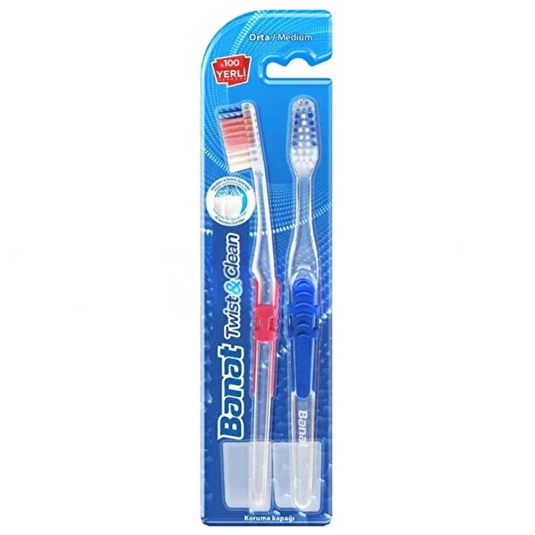 Banat Twist Clean Diş Fırçası 1+1
