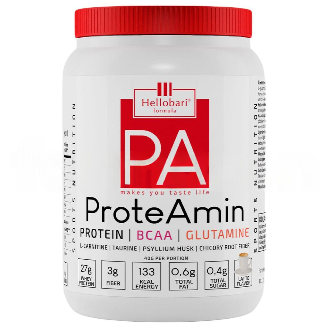 Hellobari Formula Proteamin Whey Protein BCAA Glutamin Latte Aromalı 28 Porsiyon