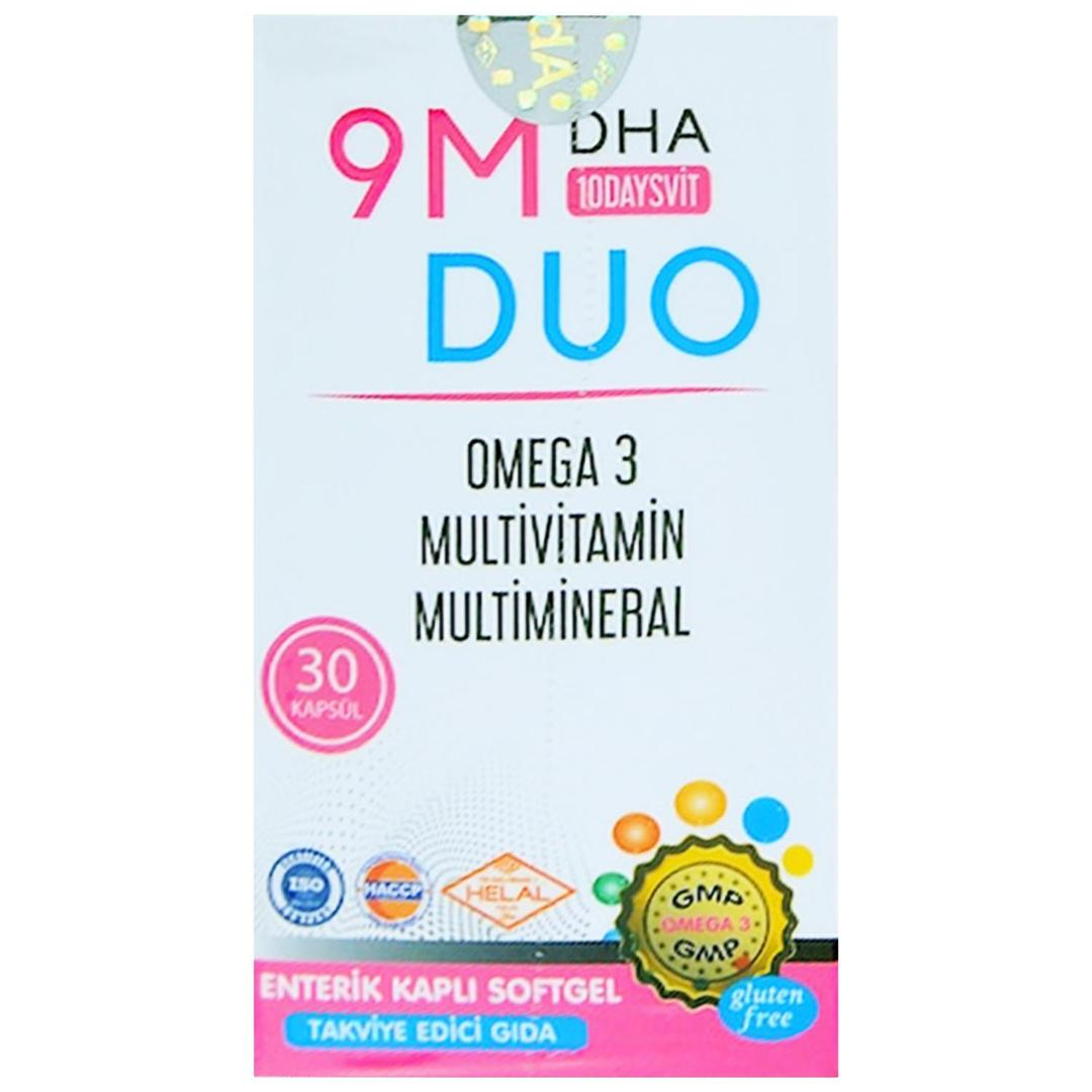 9M 10 Days Vit Duo Omega 3 Multivitamin & Multimineral Softgel 30 Kapsül