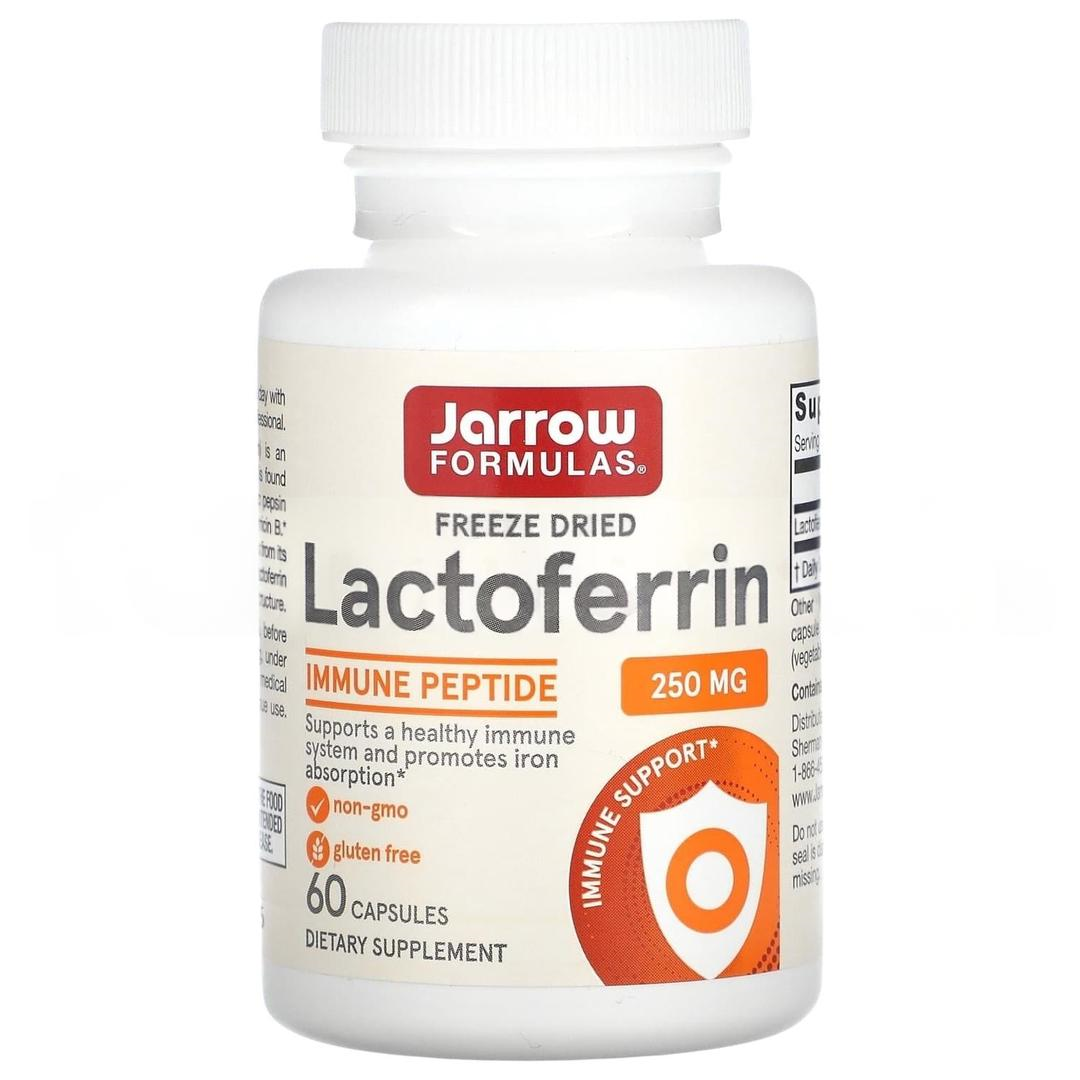 Jarrow Formulas Lactoferrin Freeze Dried 250 mg 60 Capsules - İthal