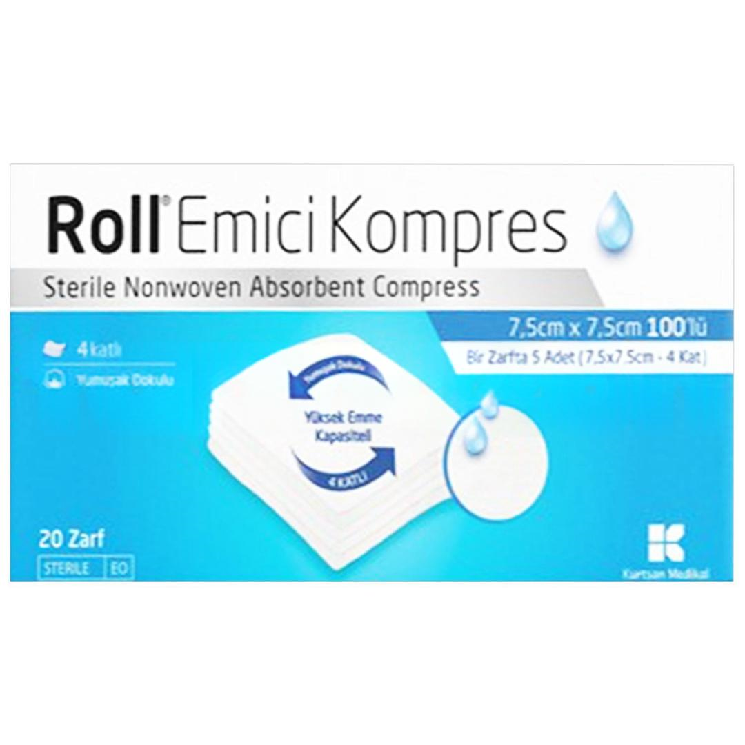 Roll Emici Kompres 7.5 x 7.5 cm 100'lü