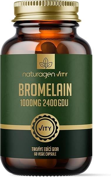 Naturagen Bromelain 1000 mg 2400 Gdu 60 Kapsül