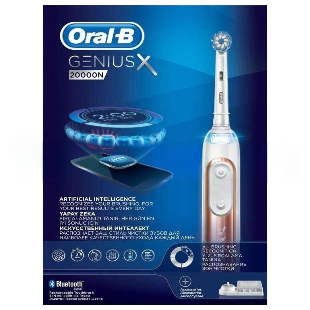 Oral-B Genius x 20000 Şarjlı Diş Fırçası - Rose Gold