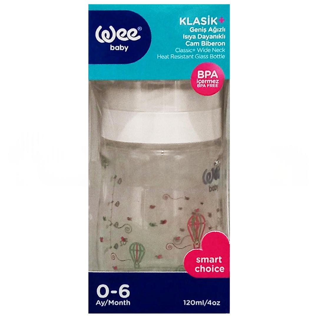 Wee Baby 139 Cam Biberon Isıya Dayanıklı 120 ml - Beyaz