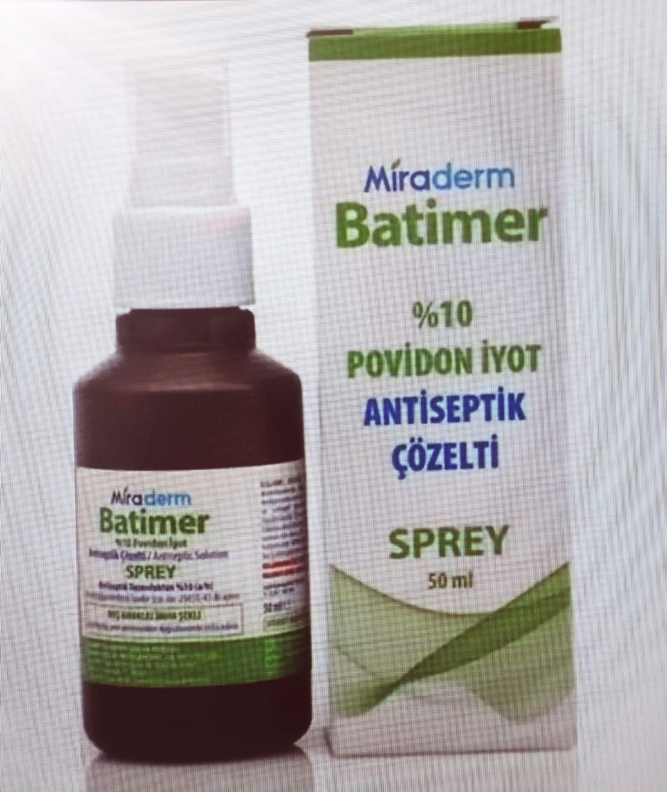 BATIMER ANTISEPTIK 50ML SPREY %10 POVİDON İYOT