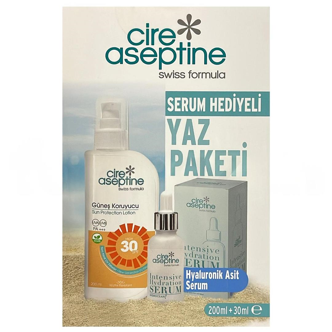 Cire Aseptine Avantajlı Yaz Paketi - Baby Güneş Koruyucu SPF50 200 ml + Hyaluronik Asit Serum 30 ml