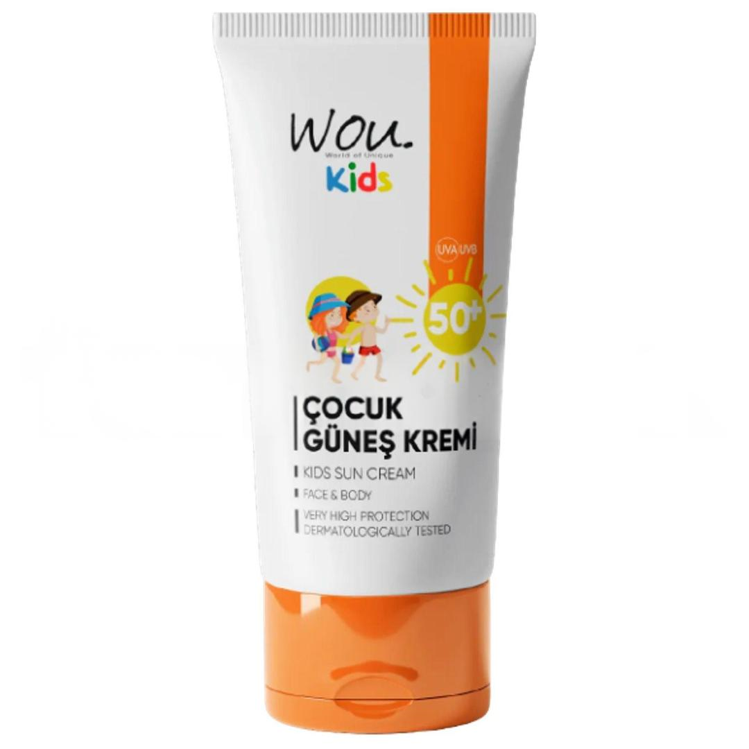 Wou World Of Unique Kids Yüksek Koruma Etkili SPF50+ Çocuk Güneş Kremi 50 ml