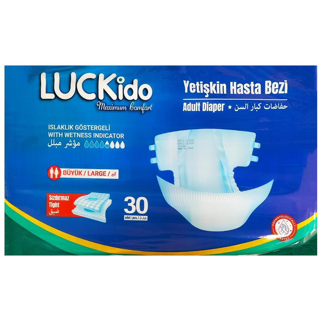 Luckido Yetişkin Hasta Bezi Large 30'lu