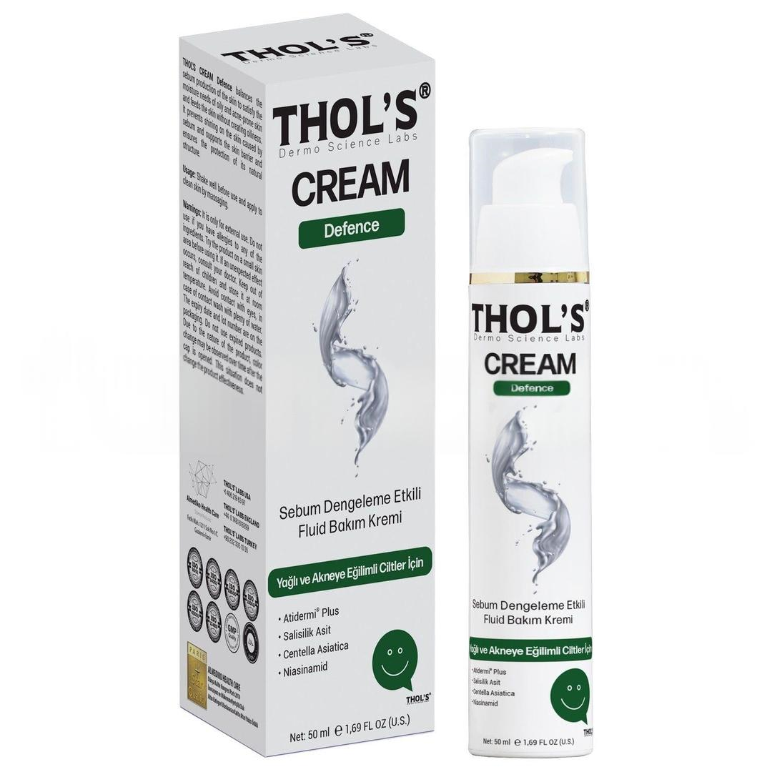 Thol's Cream Defence TB22 Yağlı ve Akneye Eğilimli Ciltler İçin Fluid Bakım Kremi 50 ml