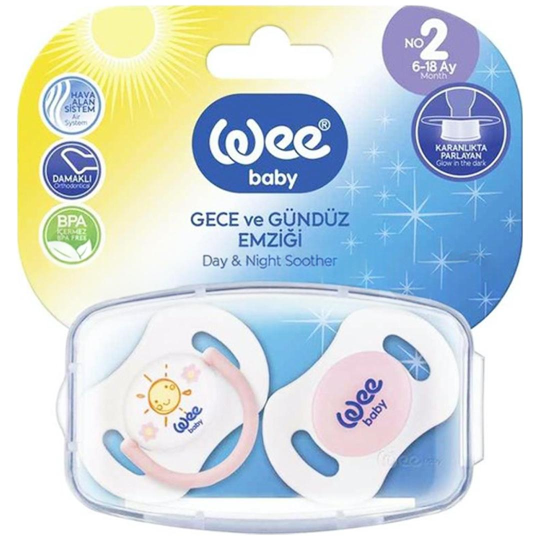 Wee Baby 153 Yalancı Emzik Gece & Gündüz 2'li No: 2 - Pembe
