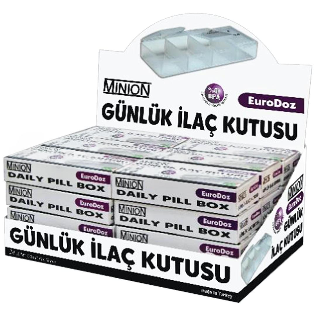 Minion Euro-Doz Günlük İlaç Kutusu 24'lü