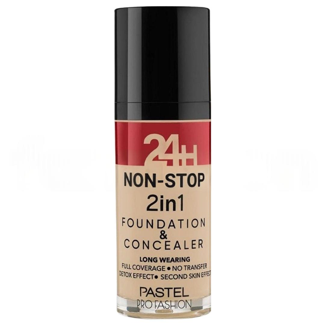 Pastel 24 H Non-Stop 2 in 1 Fondöten Concealer No: 604