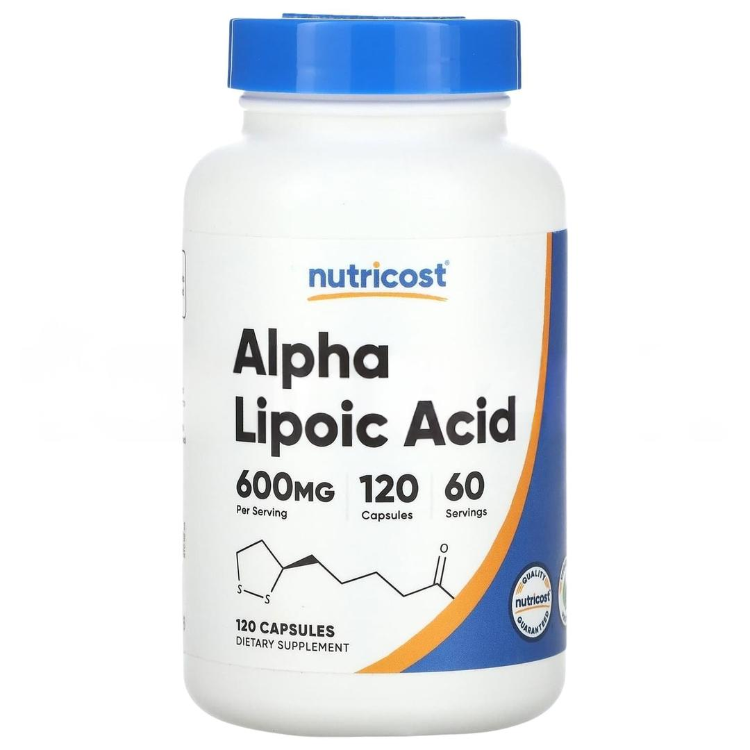 Nutricost Alpha Lipoic Acid 600 mg 120 Capsules - İthal