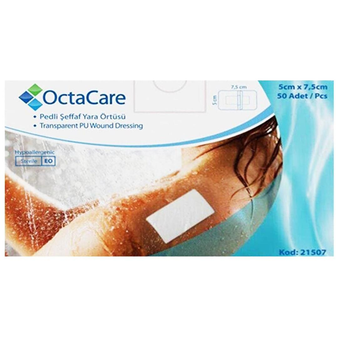 Octacare Şeffaf PU Film Su Geçirmez Yara Örtüsü 5 x 9 cm