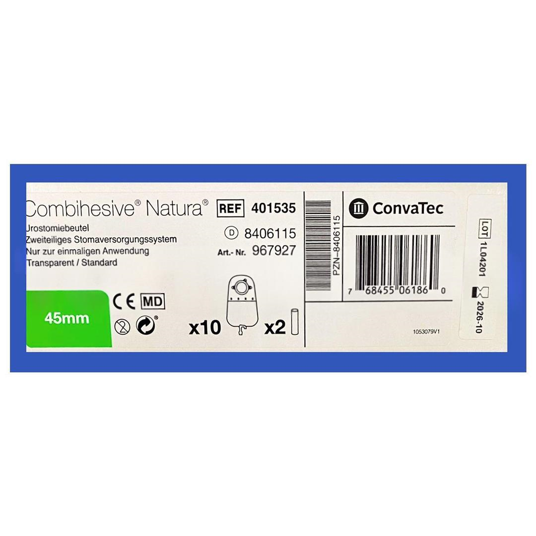 Convatec 401535 Ürostomi Torbası Adaptör için Standart Boy 57 mm 10'lu - 1 Kutu