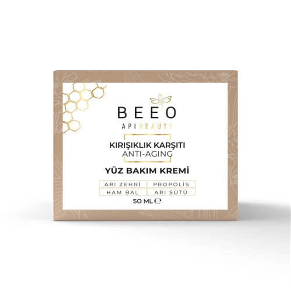 Bee'O Apibeauty Kırışıklık Karşıtı Anti-Aging Yüz Bakım Kremi 50 ml