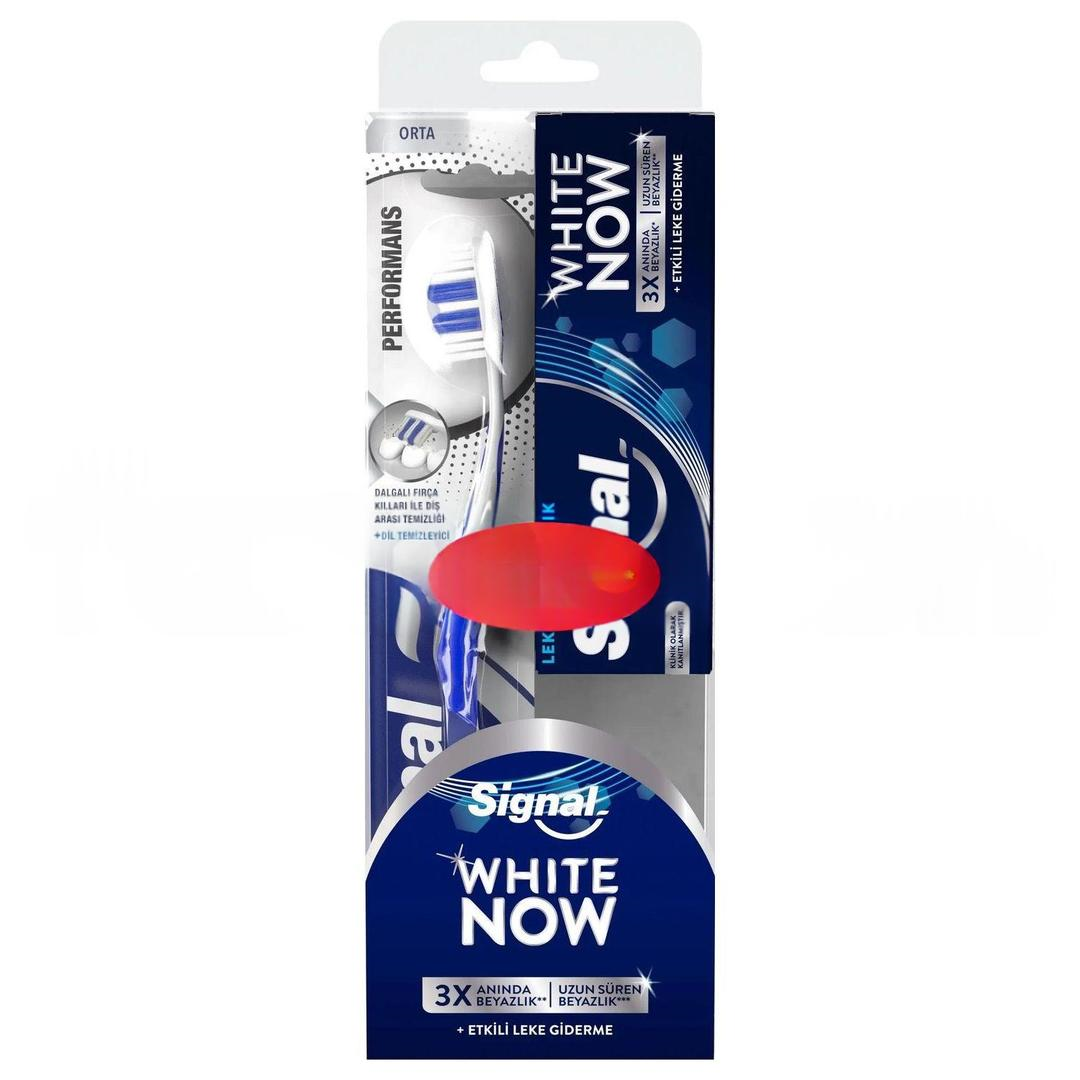Signal White Now Lekesiz Beyazlık 50 ml + Diş Fırçası