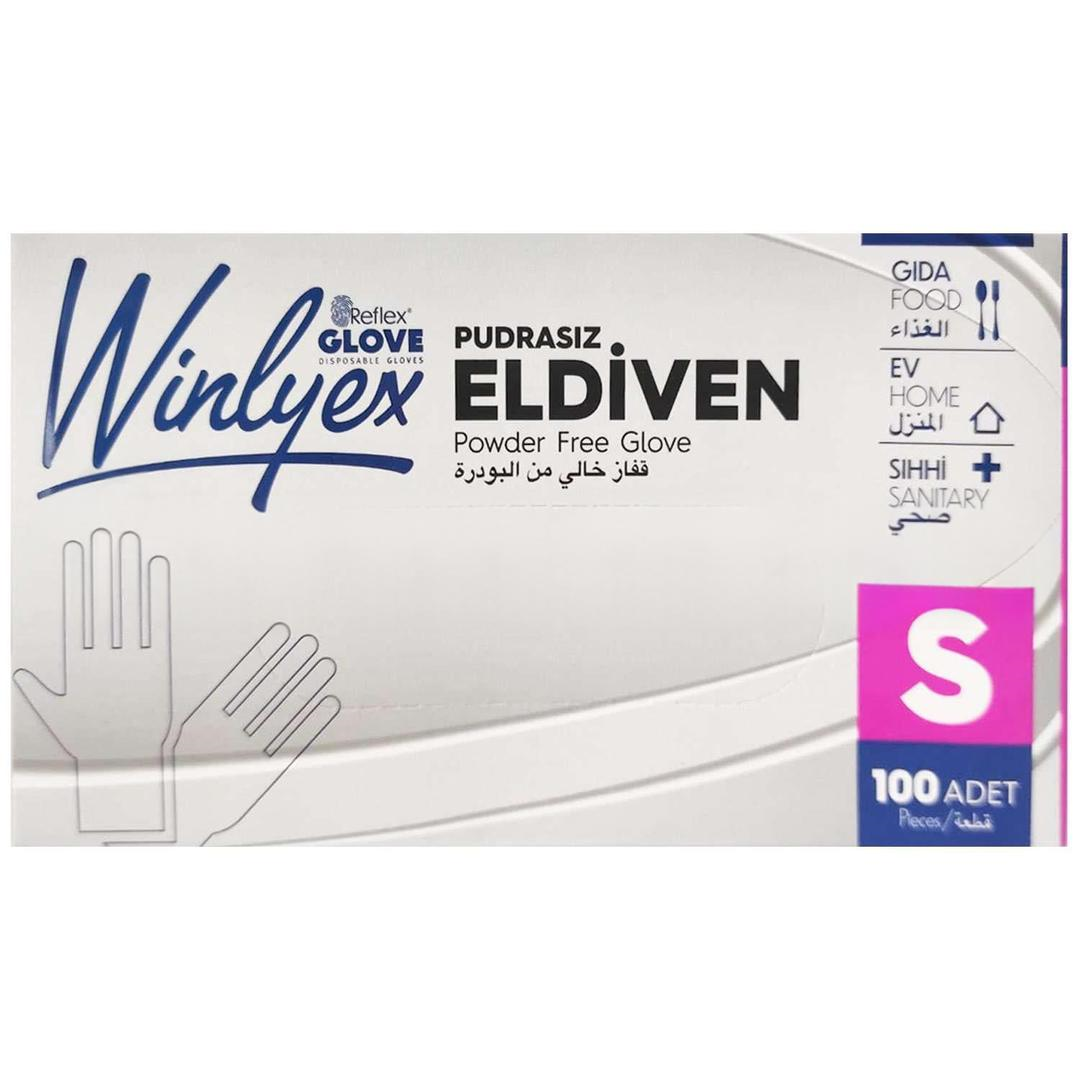 Reflex Winlyex Pudrasız Hibrit Eldiven Small 100'lü