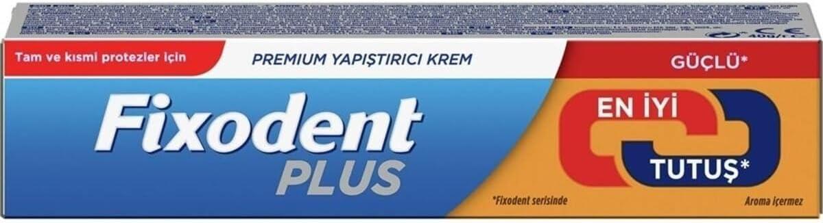 Fixodent Plus Premium Protez Yapıştırıcı Krem 40g