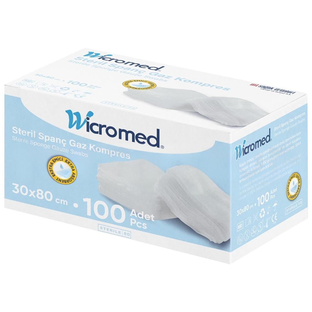 Wicromed Gazlı Bez Hidrofil 30x80 cm 100'lü
