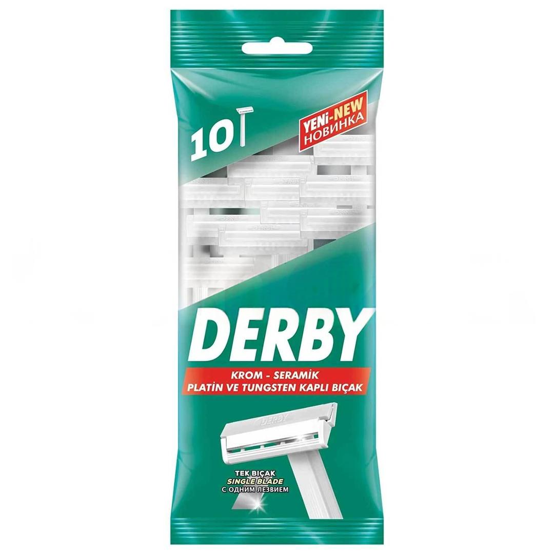 Derby Krom Seramik Kaplı Tek Bıçaklı Tıraş Bıçağı 10'lu