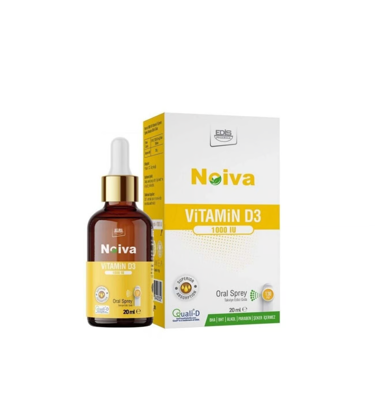 NOIVA VITAMIN D3 1000 IU 20 ML SPREY