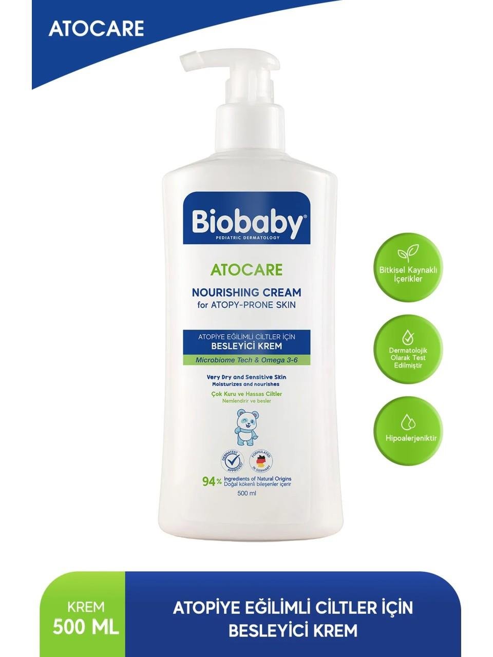 BIOBABY ATOCARE NOURISHING CREAM 500ML