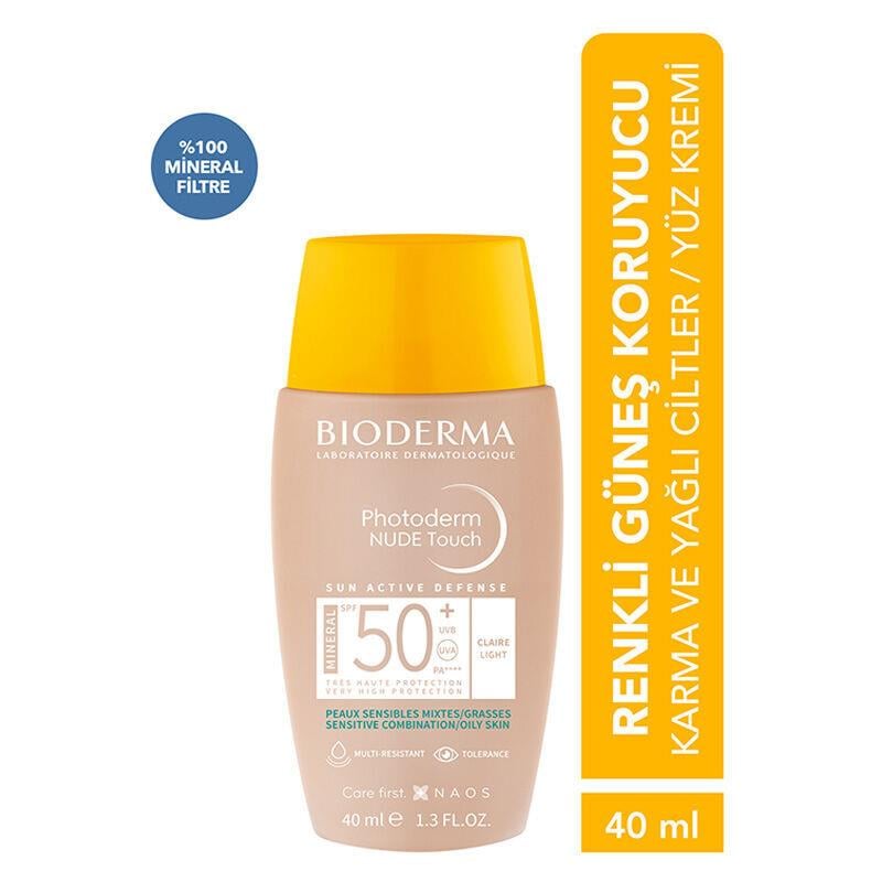 BIODERMA PHOTODERM NUDE TOUCH MINERAL LIGHT SPF50+ 40ML