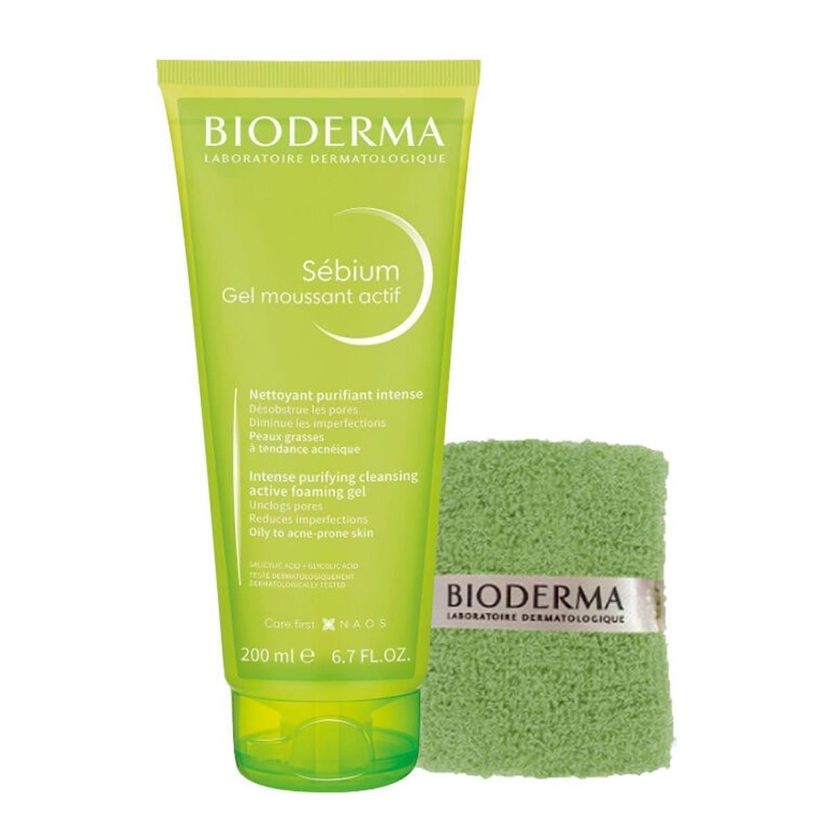 BIODERMA SEBIUM FOAMING GEL ACTIVE 200ML+BİLEK HAVLUSU HEDİYELİ