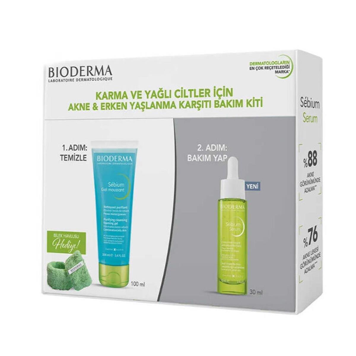 BIODERMA SEBIUM SERUM SEBIUM GEL MOUSSANT 100ML KİT AVANTAJLI FİYAT