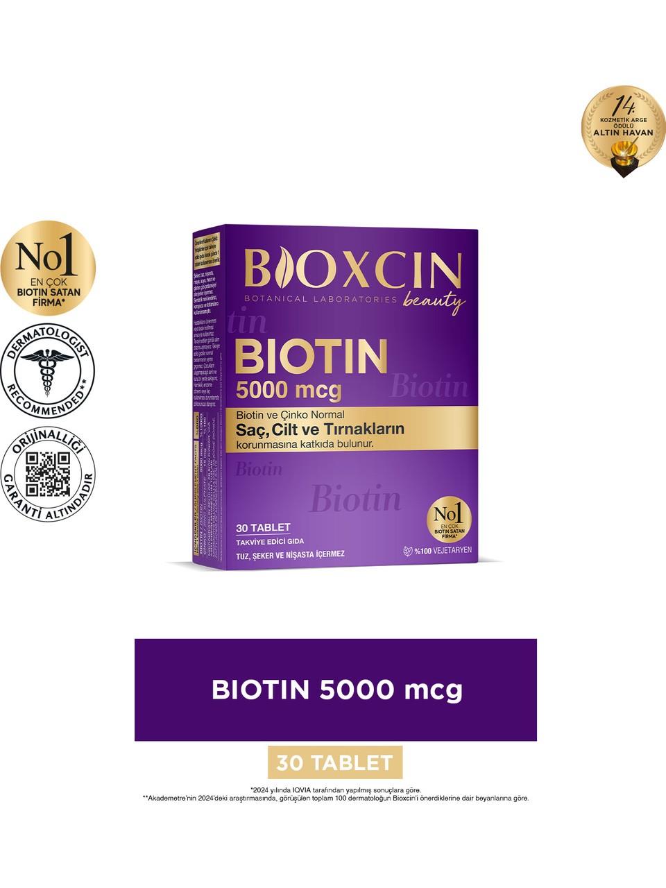 BIOXCIN BIOTIN 5000MCG 30 TABLET+30 TABLET