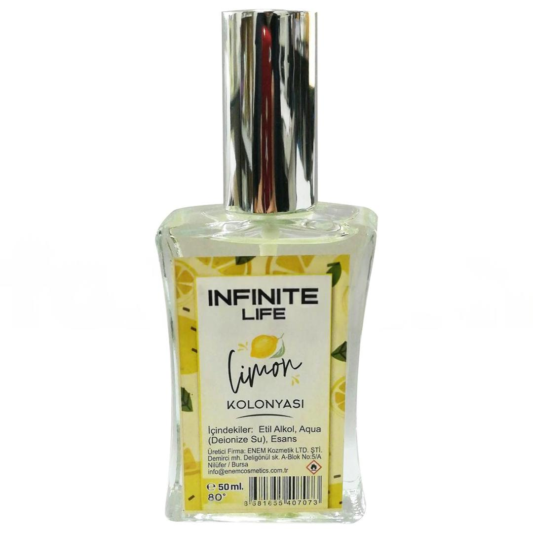 Infinite Life Limon Kolonyası 80° Cam Şişe 50 ml
