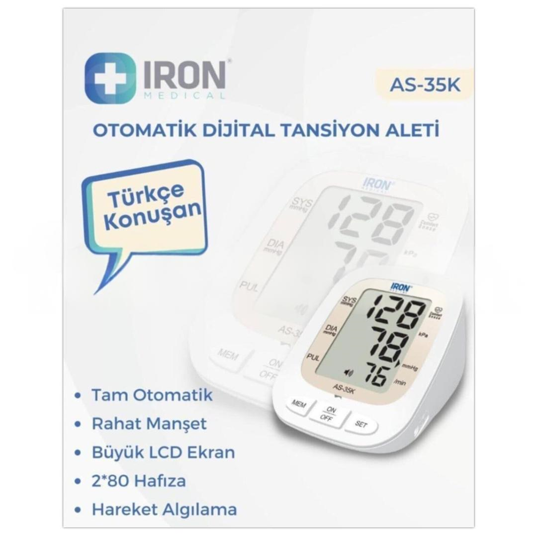 Iron Konuşan Dijital Koldan Ölçer Tansiyon Aleti