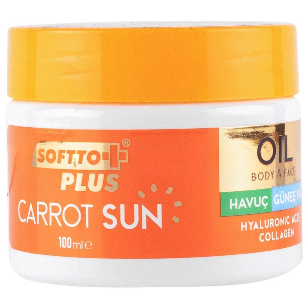 Softto Plus Carrot Sun Oil Havuç Yağı Kavanoz 100 ml