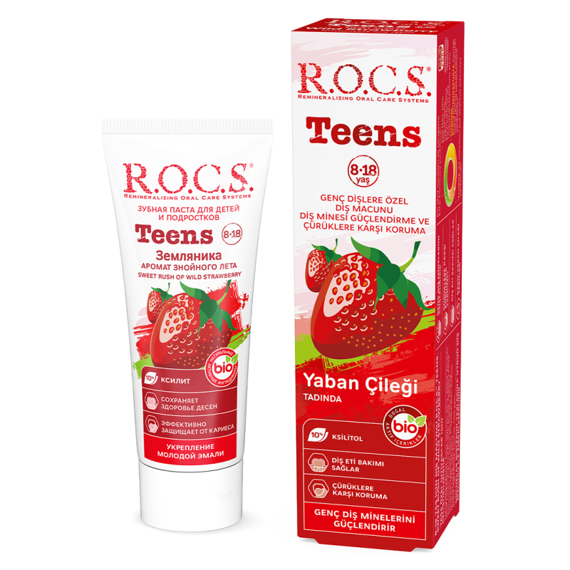 ROCS Teens Yaban Çileği Diş Macunu 60ml