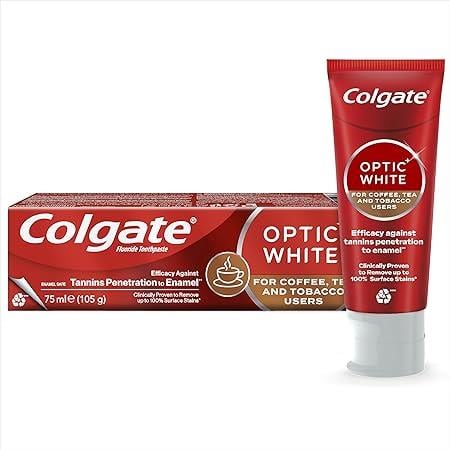 Colgate Optic White Kahve Çay ve Tütün Kullananlar İçin 75 ml Diş Macunu