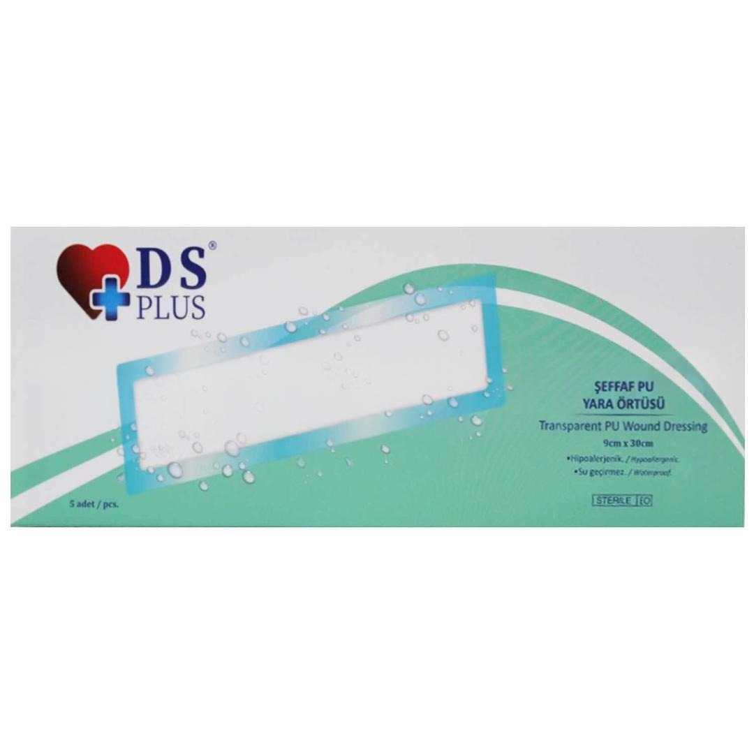 DS Plus Şeffaf Su Geçirmez Pu Yara Örtüsü 9x30 cm 5'li
