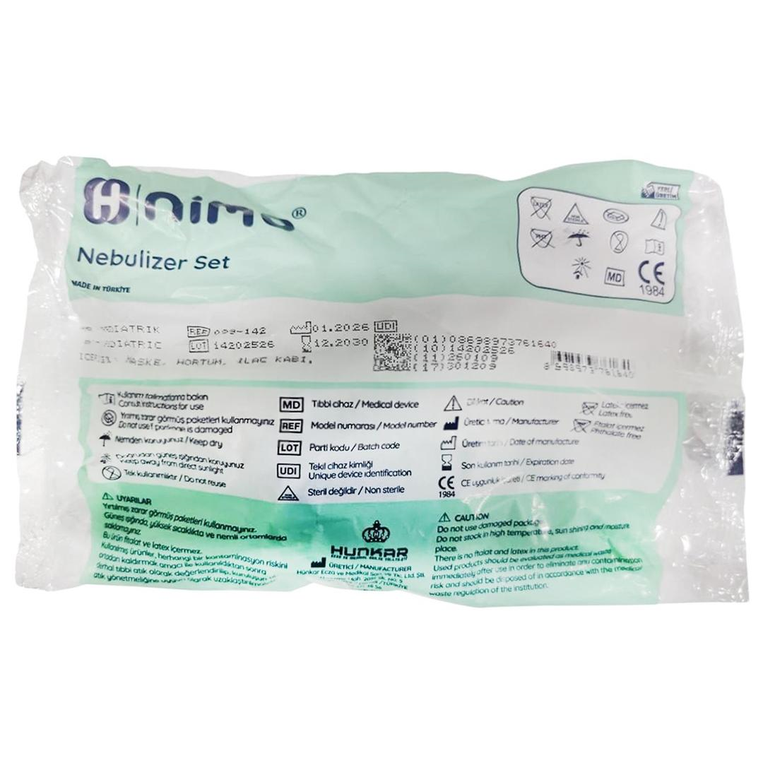 Hünkar Nebulizer Maske Seti Pediyatrik