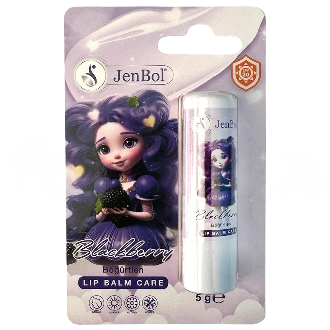 Jenbol Kids Lip Balm Dudak Bakım Kremi Böğürtlen Spf20 5 gr