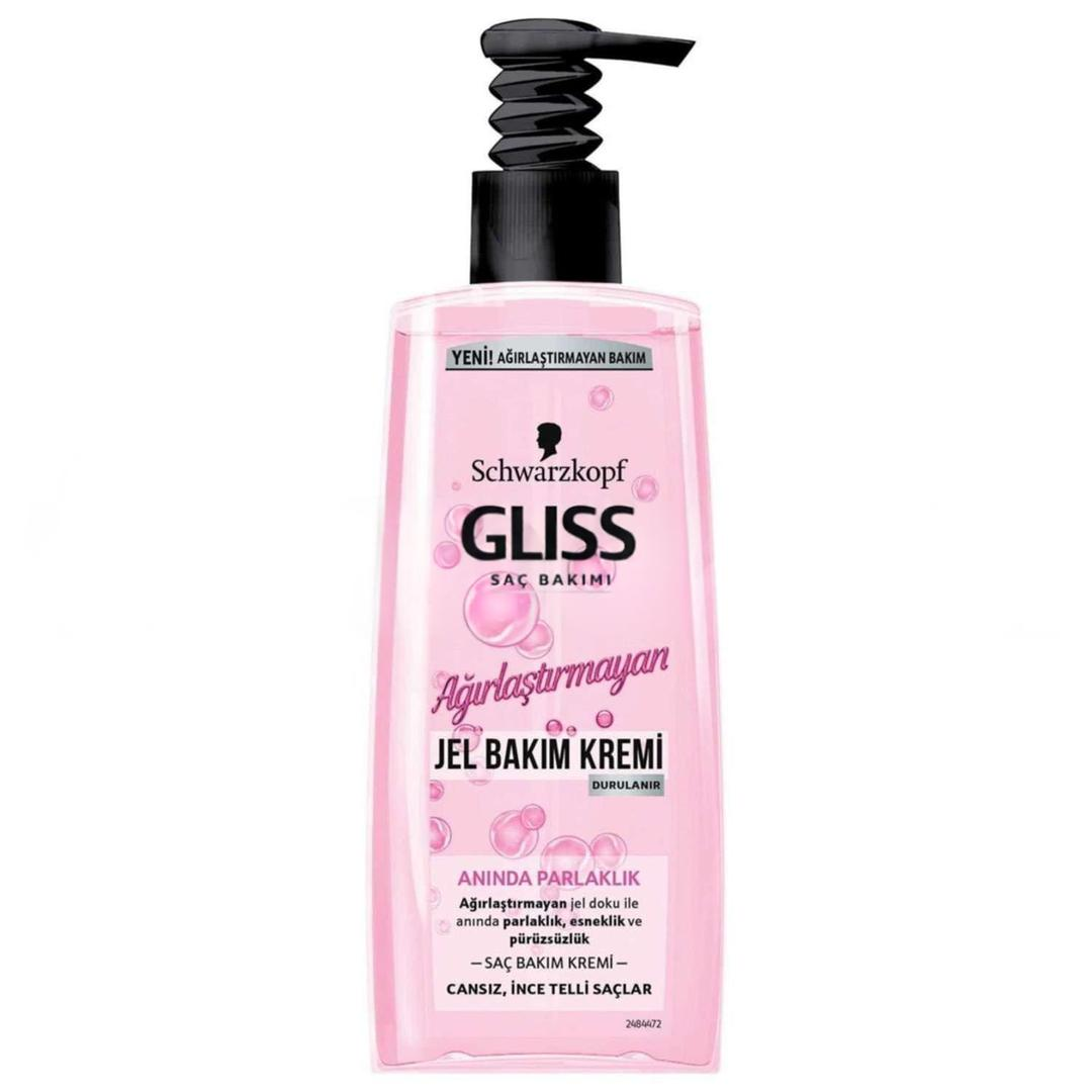 Gliss Ağırlaştırmayan Jel Saç Bakım Kremi Anında Parlaklık 200 ml
