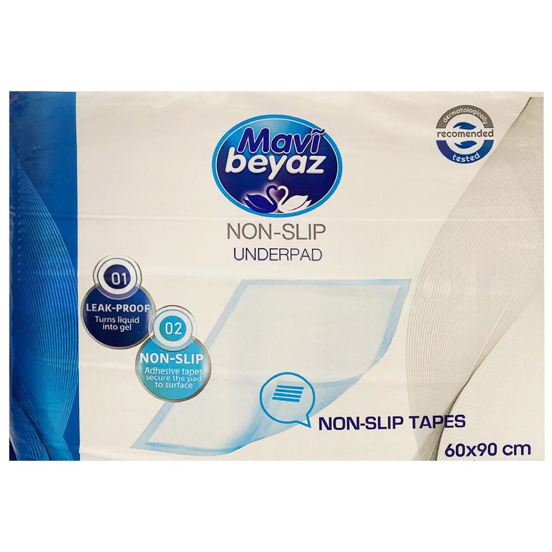 Mavi Beyaz Yatak Koruyucu 60x90 cm 30'lu