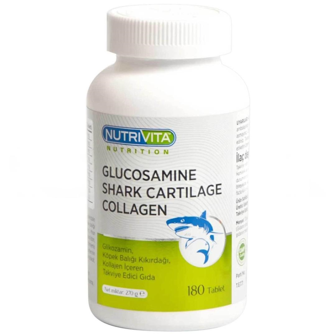 Nutrivita Glucosamine Şhark Cartilace Collagen 180 Tablet