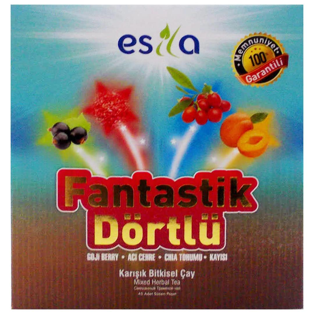 Esila Fantastik Dörtlü Bitkisel Yaz Çayı 45 Süzen Poşet