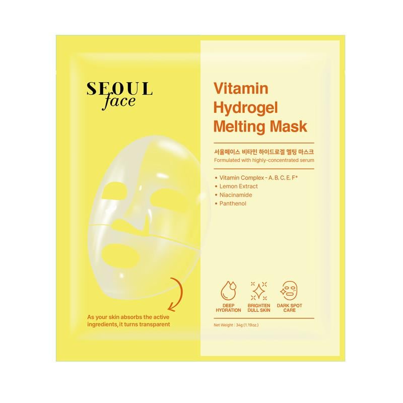Dermal Korea Vitamin Hidrojel Eriyen Yüz Maskesi 34 gr