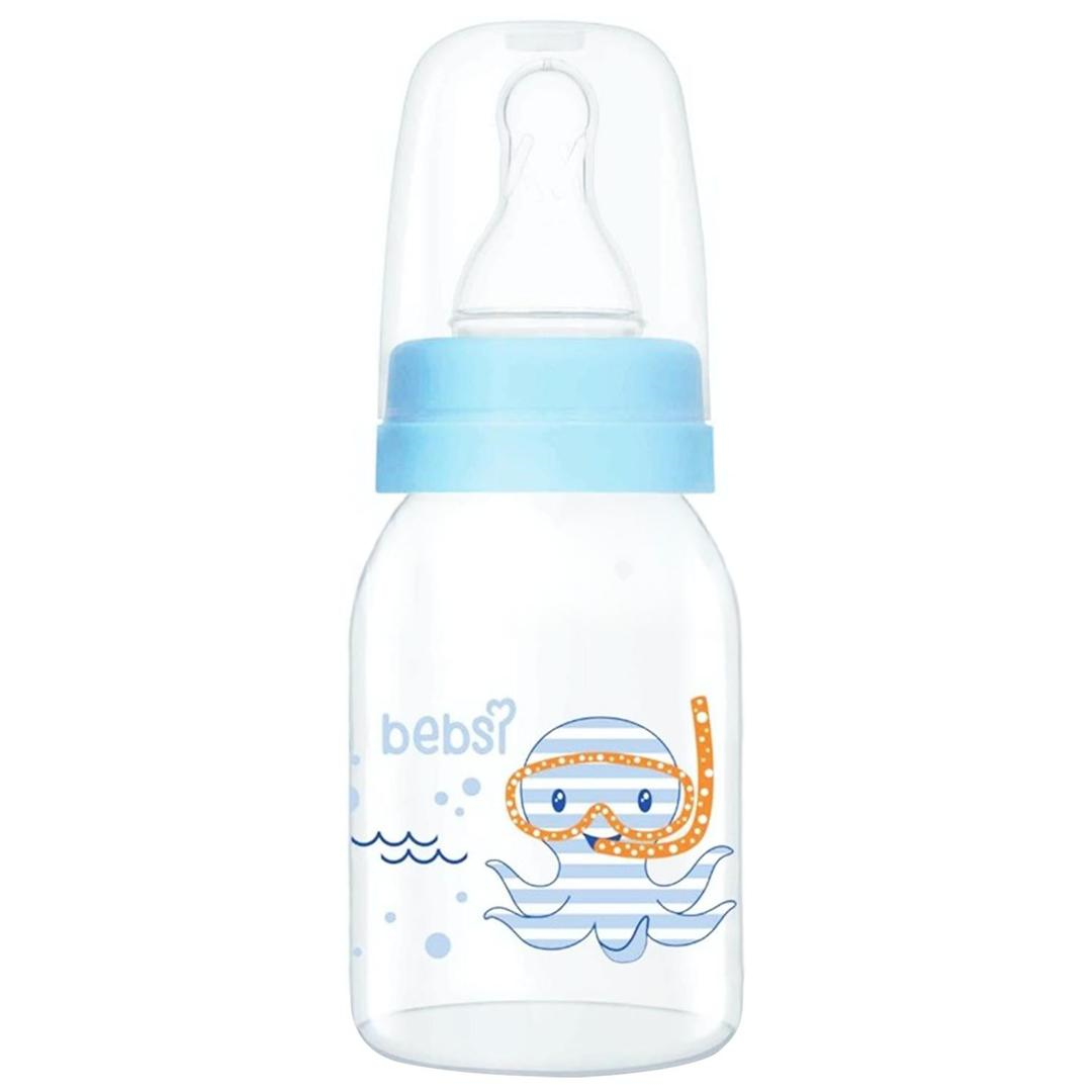 Bebsi 0-6 Ay Cam Biberon 125 ml - Mavi