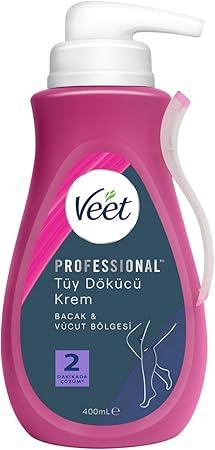 Veet Professional 400 ml Bacak&Vücut Bölgesi Tüm Cilt Tipleri İçin Tüy Dökücü Krem