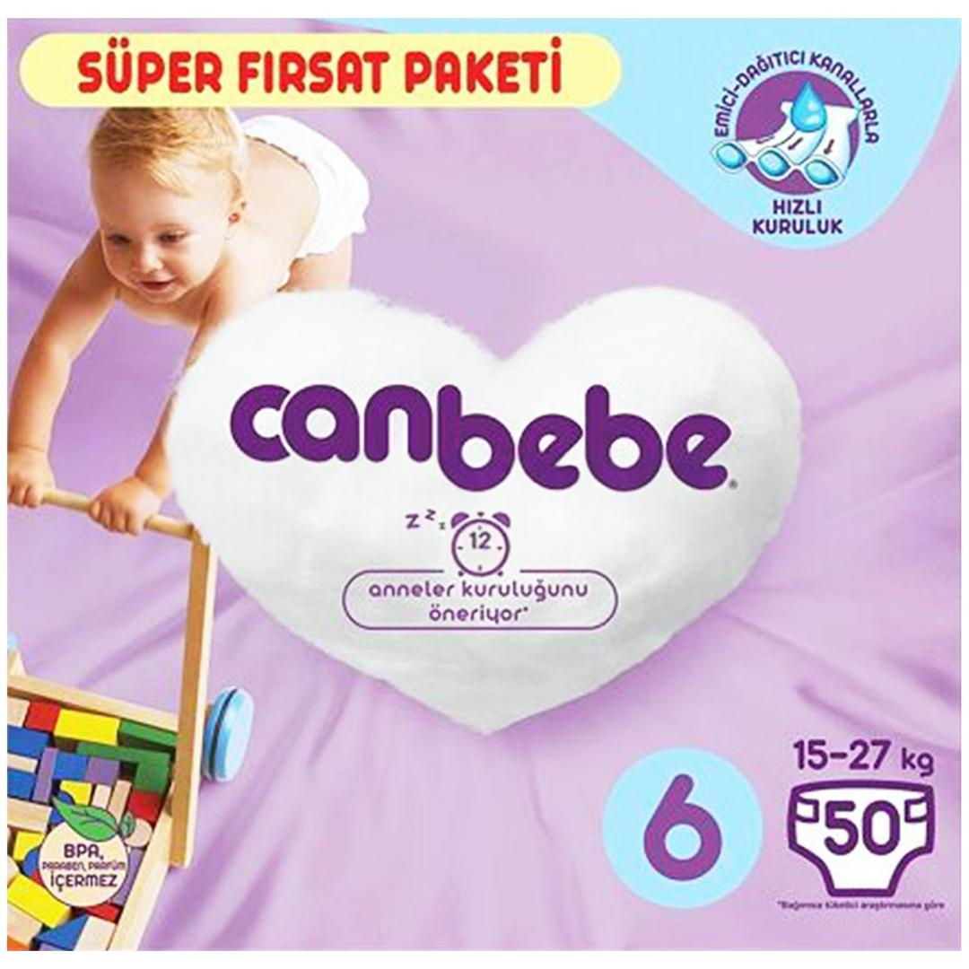 Canbebe Çocuk Bezi Süper Fırsat Paketi No: 6 50'li