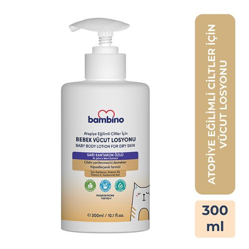 Bambino Bebek Vücut Losyonu - Atopiye Eğilimli Ciltler 300 ml